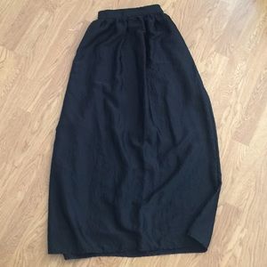 Floor Length Satin Skirt